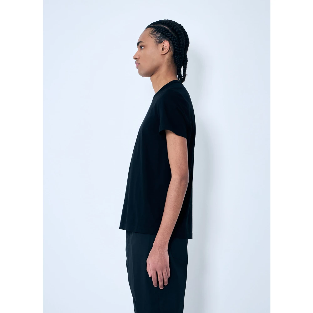 Rick Owens Katoenen T-shirt met korte mouwen en ronde hals Black Heren