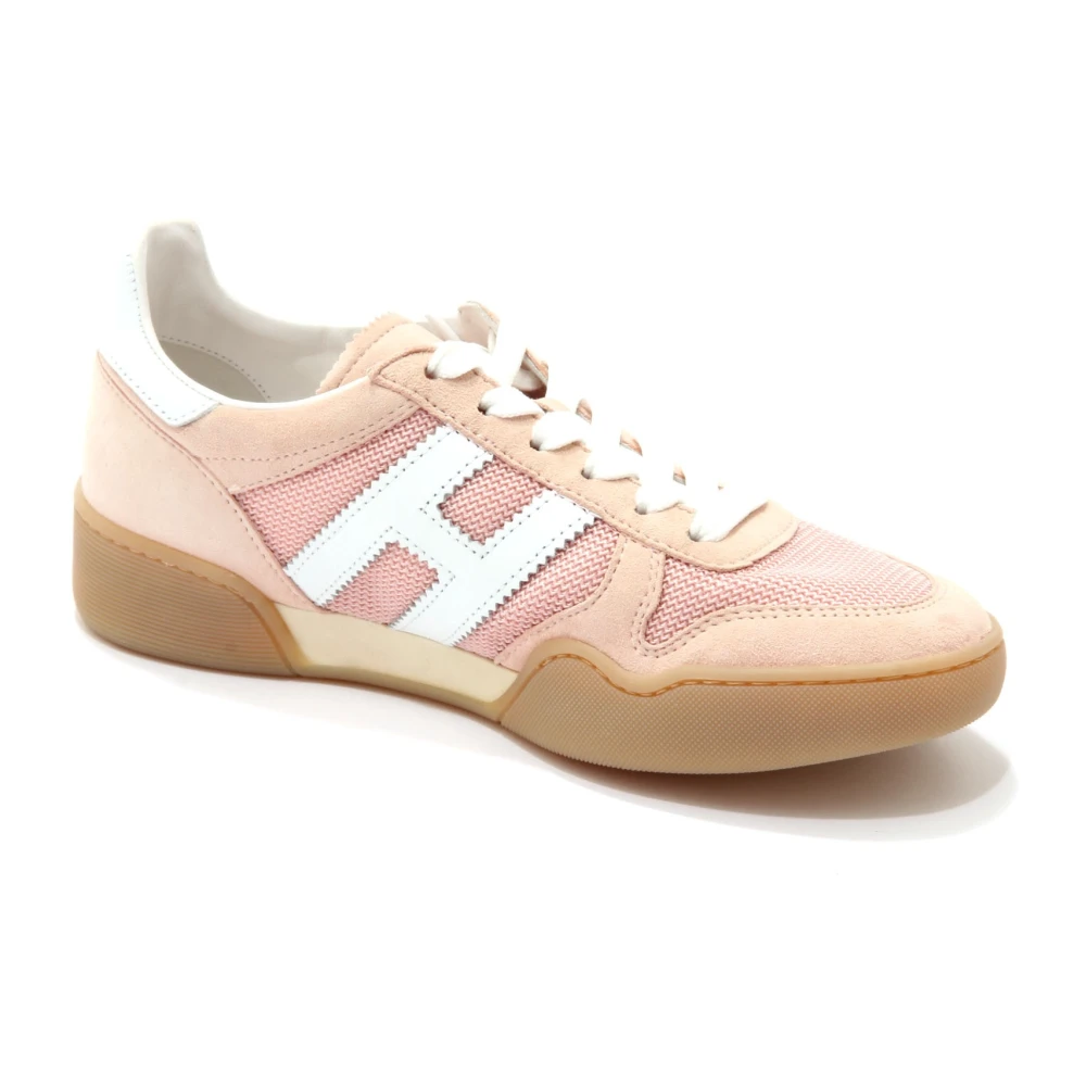 Hogan Retro Volley Lace-Up Schoenen Dames Schoenen Roze