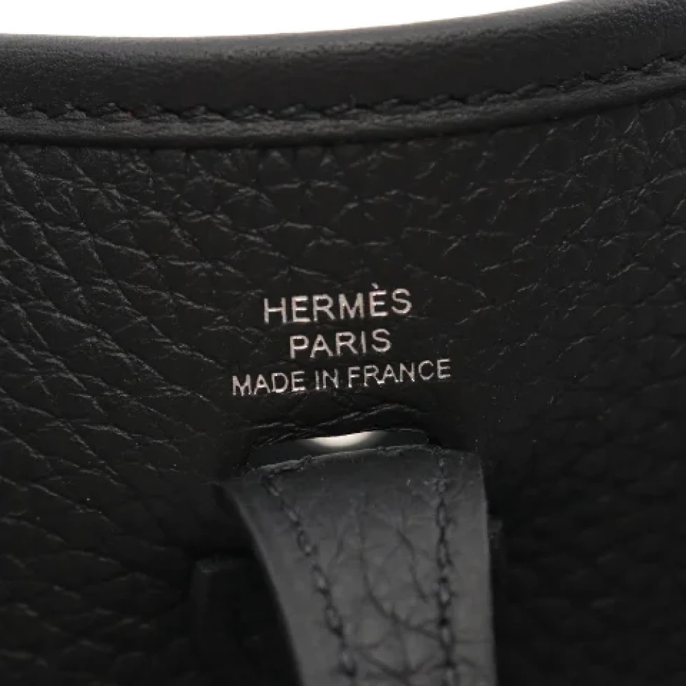 Hermès Vintage Pre-owned Leather crossbody-bags Black Dames