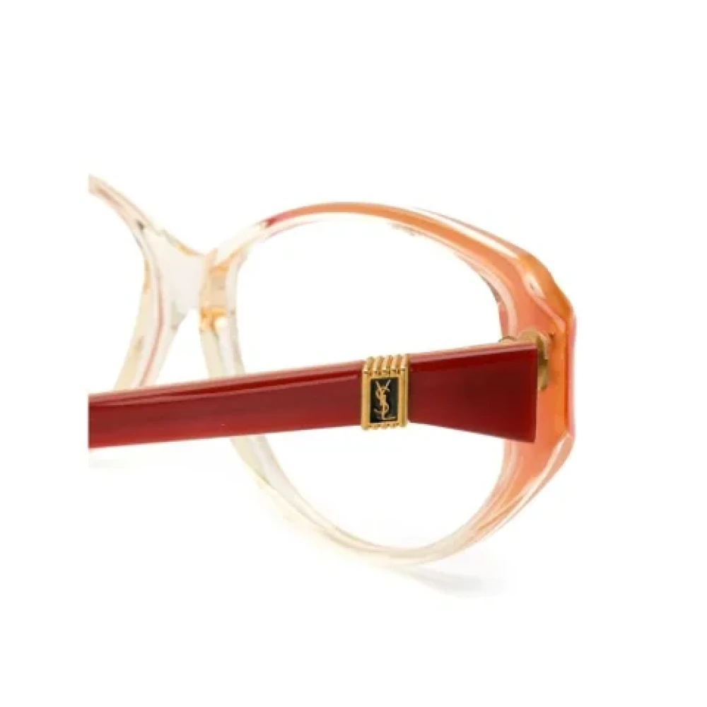 Yves Saint Laurent Vintage Pre-owned Acetate sunglasses Orange Dames