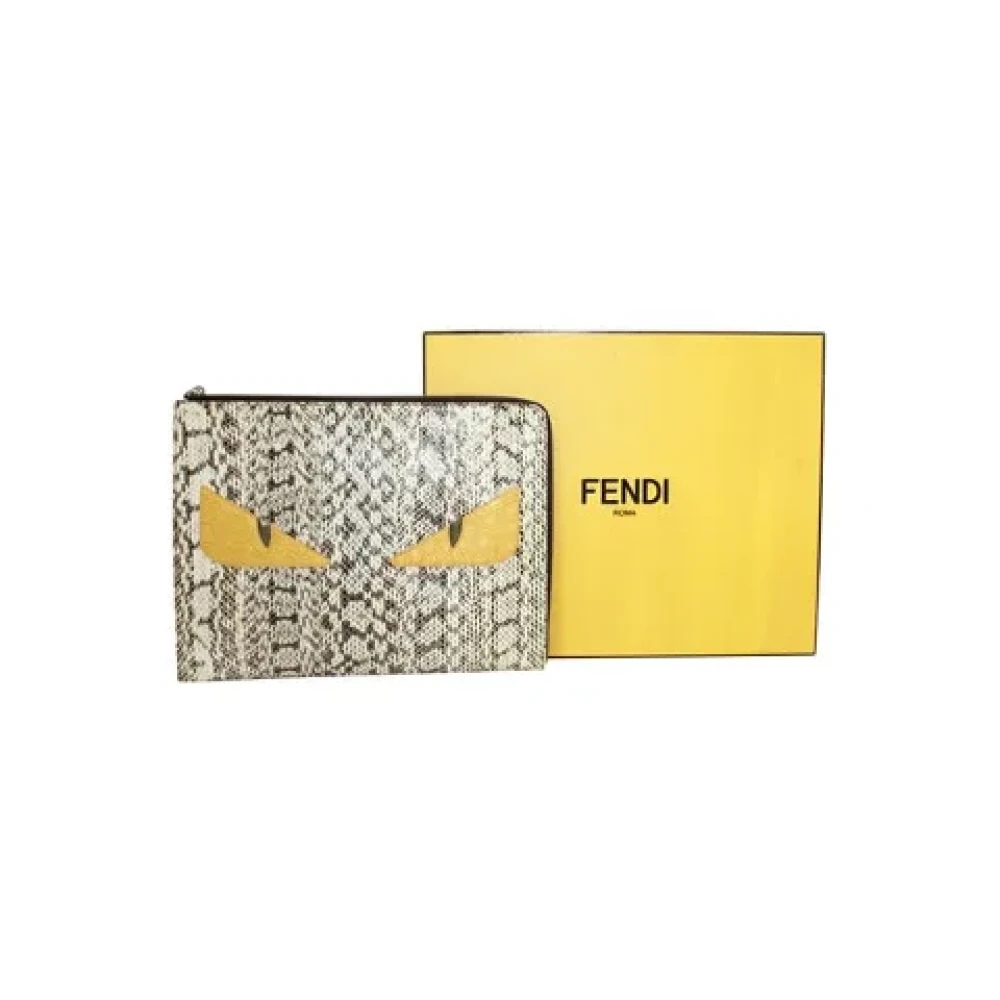 Fendi Vintage Pre-owned Leather clutches Multicolor Dames