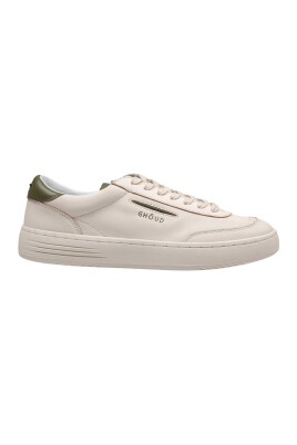 ivory-green-leather-lace-up-sneakers