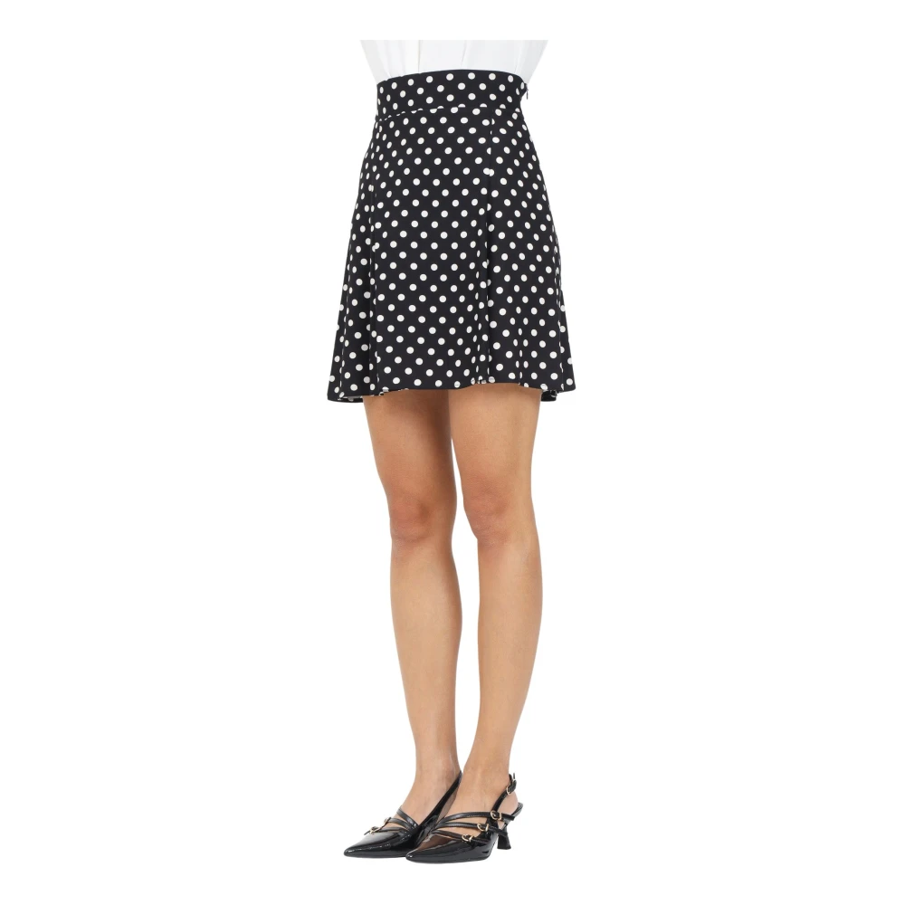 Mar De Margaritas A-lijn rok met polka dots Black Dames