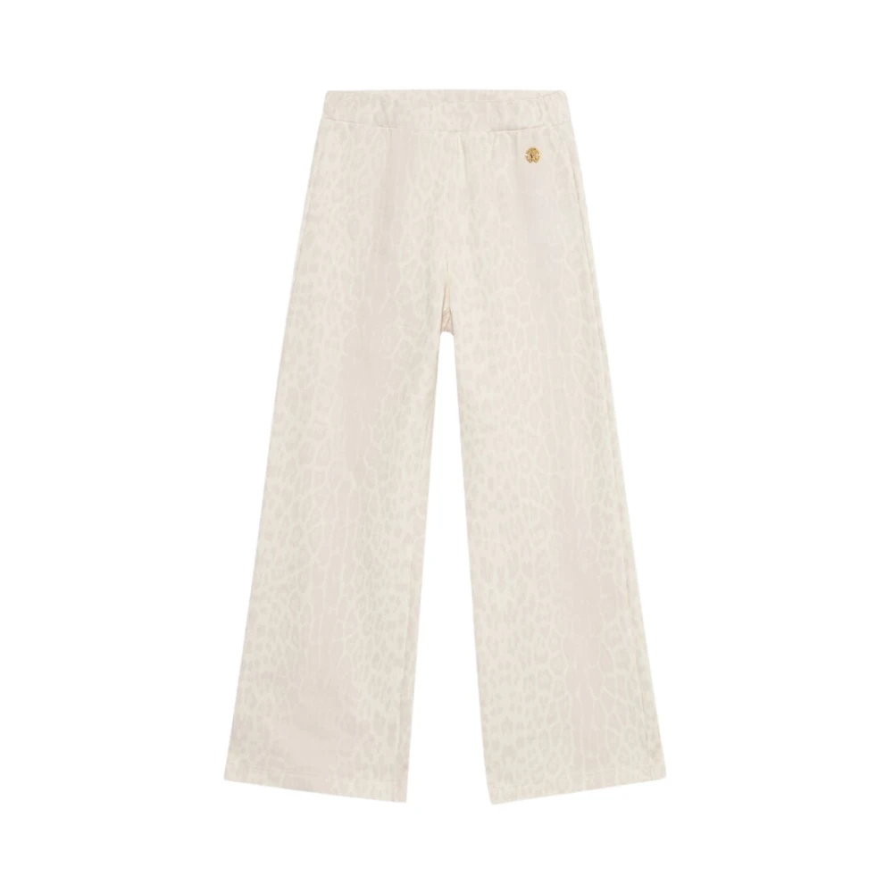 Roberto Cavalli Girls Beige Serpentine Elegance Trousers - Trousers - 8 Y - Kids