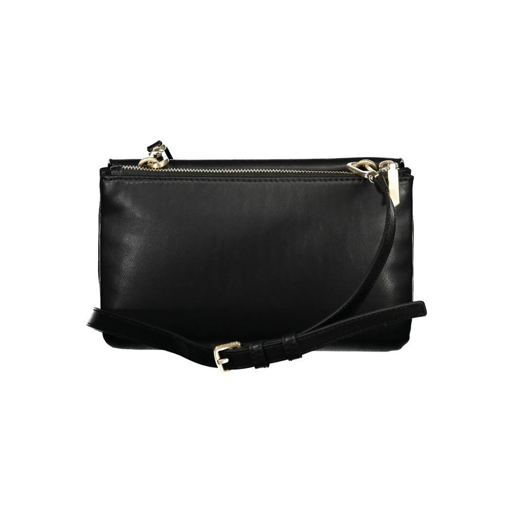 Calvin Klein Zwarte Polyester Schoudertas met Meerdere Compartimenten Black Dames