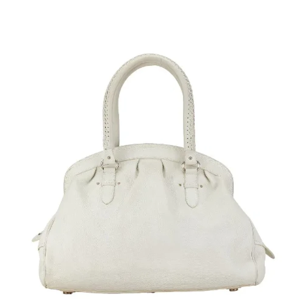 Dior Vintage Pre-owned Leather dior-bags White Dames