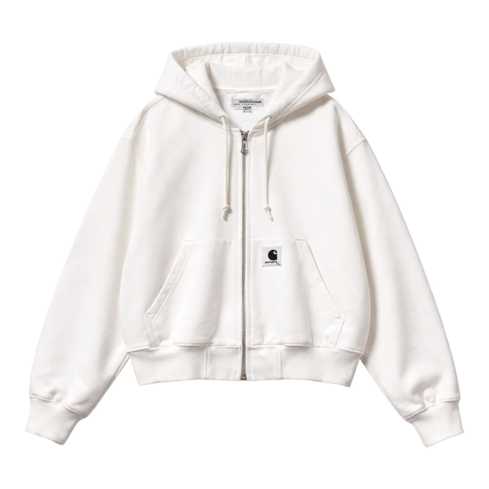 Carhartt Wip Women's White Og Active Casual Jacket, Zip-Throughs, M, Sweatshirts & Hoodies