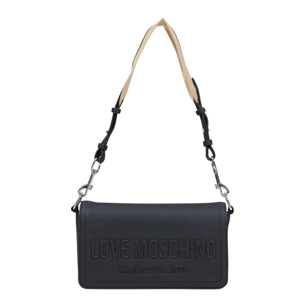Love Moschino Vrouw Zwart Tassen Dames, One Size, Kleine Crossbodytas