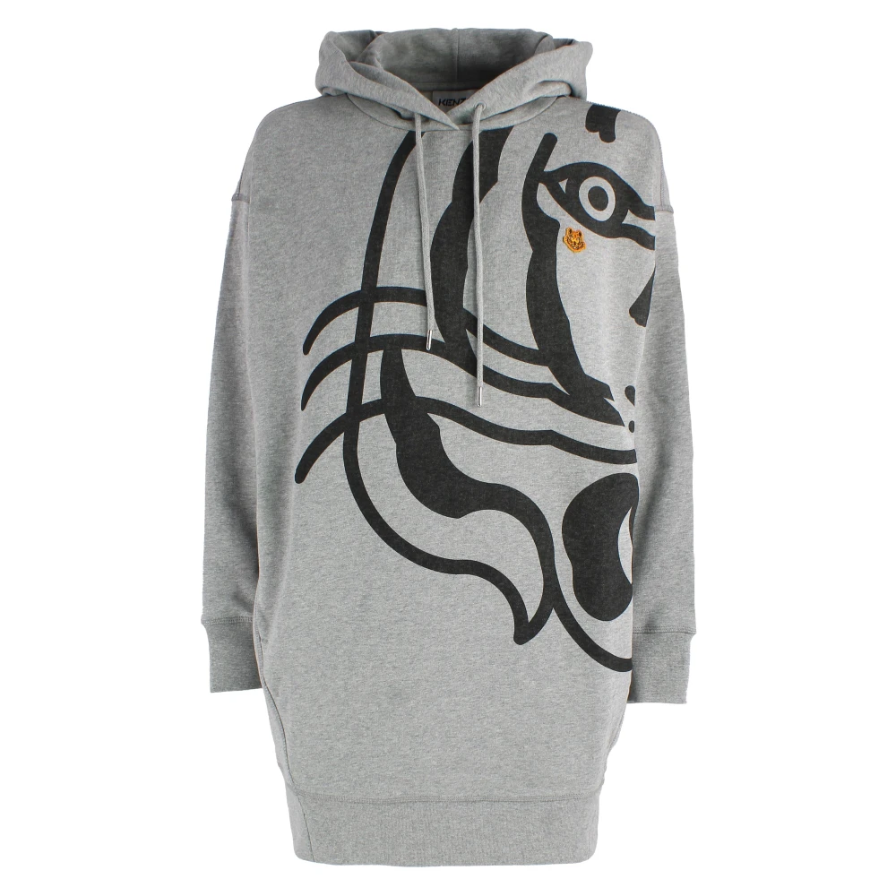 Kenzo Elegante Zwarte Jurk voor Vrouwen Gray Dames