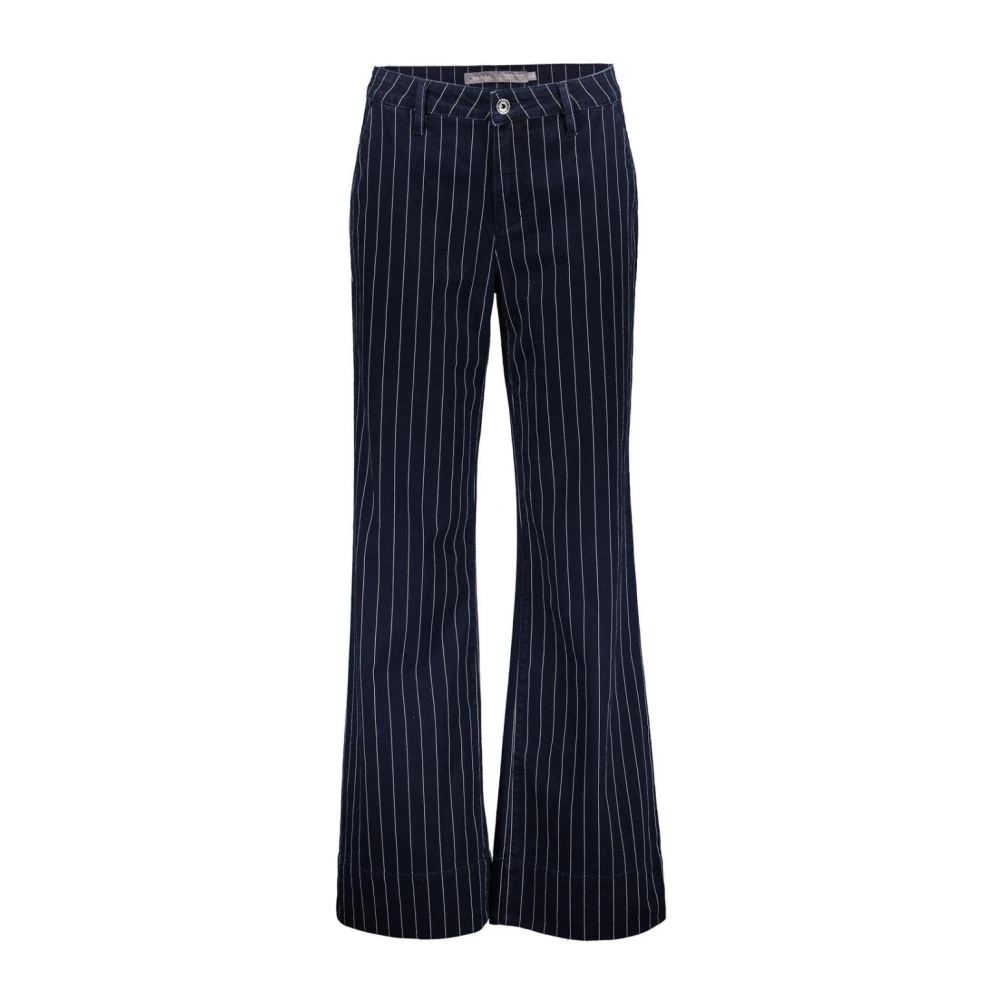 Geisha Flair Pinstripe Jeans Blue Dames