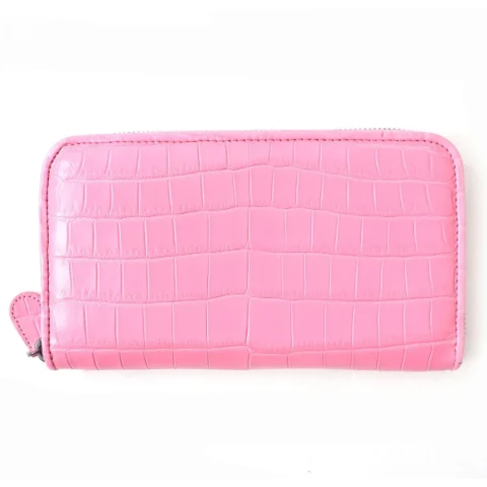 Bottega Veneta Vintage Pre-owned Leather wallets Pink Dames