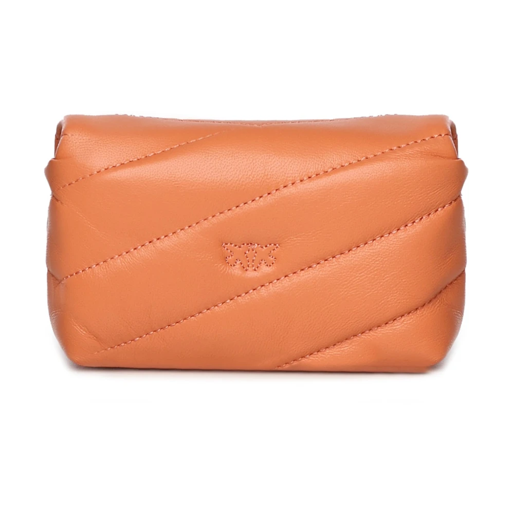 pinko Love Puff Micro Sheep Nappa Tas Orange Dames