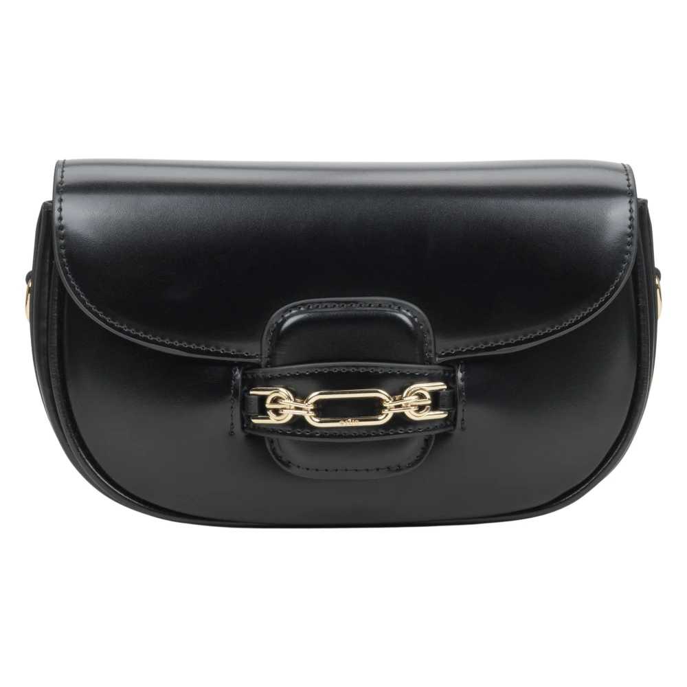 Estro Dames Zwarte Schoudertas met Verstelbare Band Er00115959 Black Dames