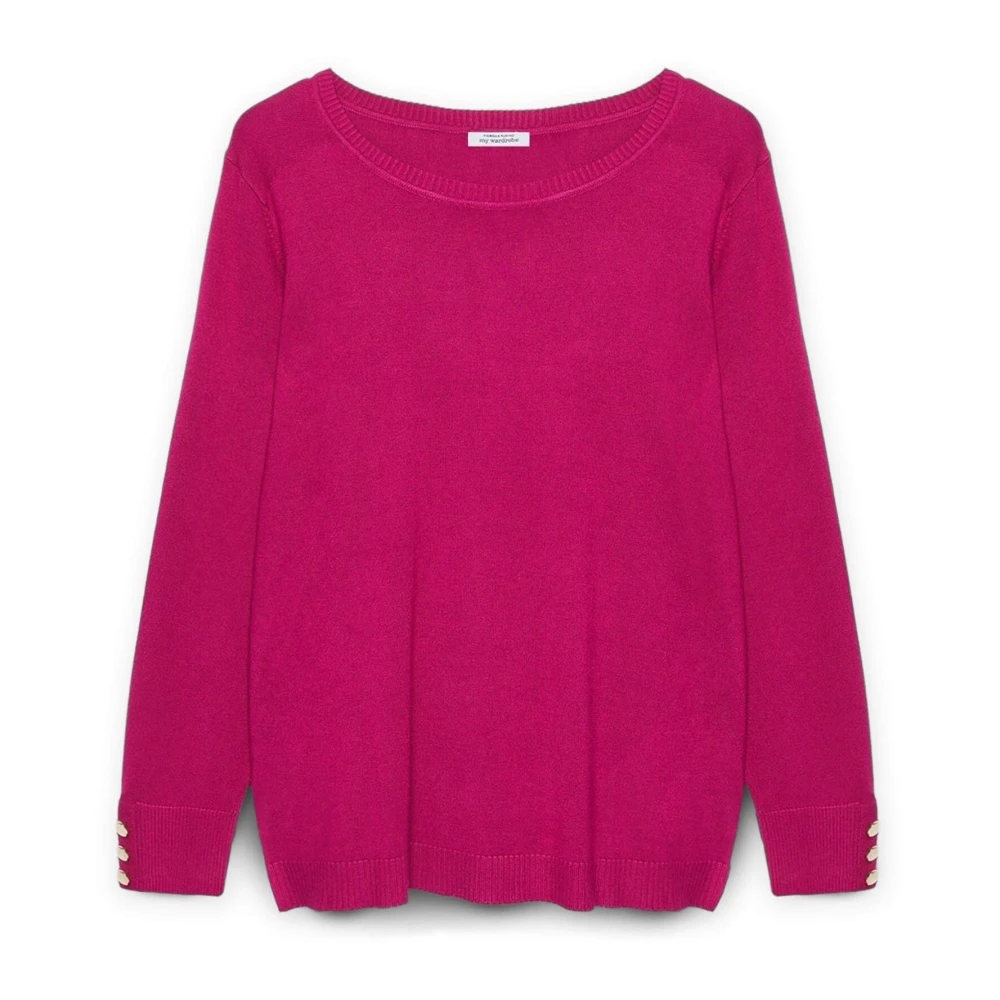 Fiorella Rubino Trui met Lenzing™ Ecovero™ Viscose Pink Dames