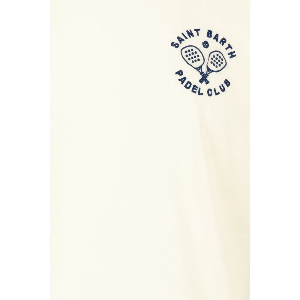 MC2 Saint Barth Klassiek Katoenen T-shirt Wit White Heren