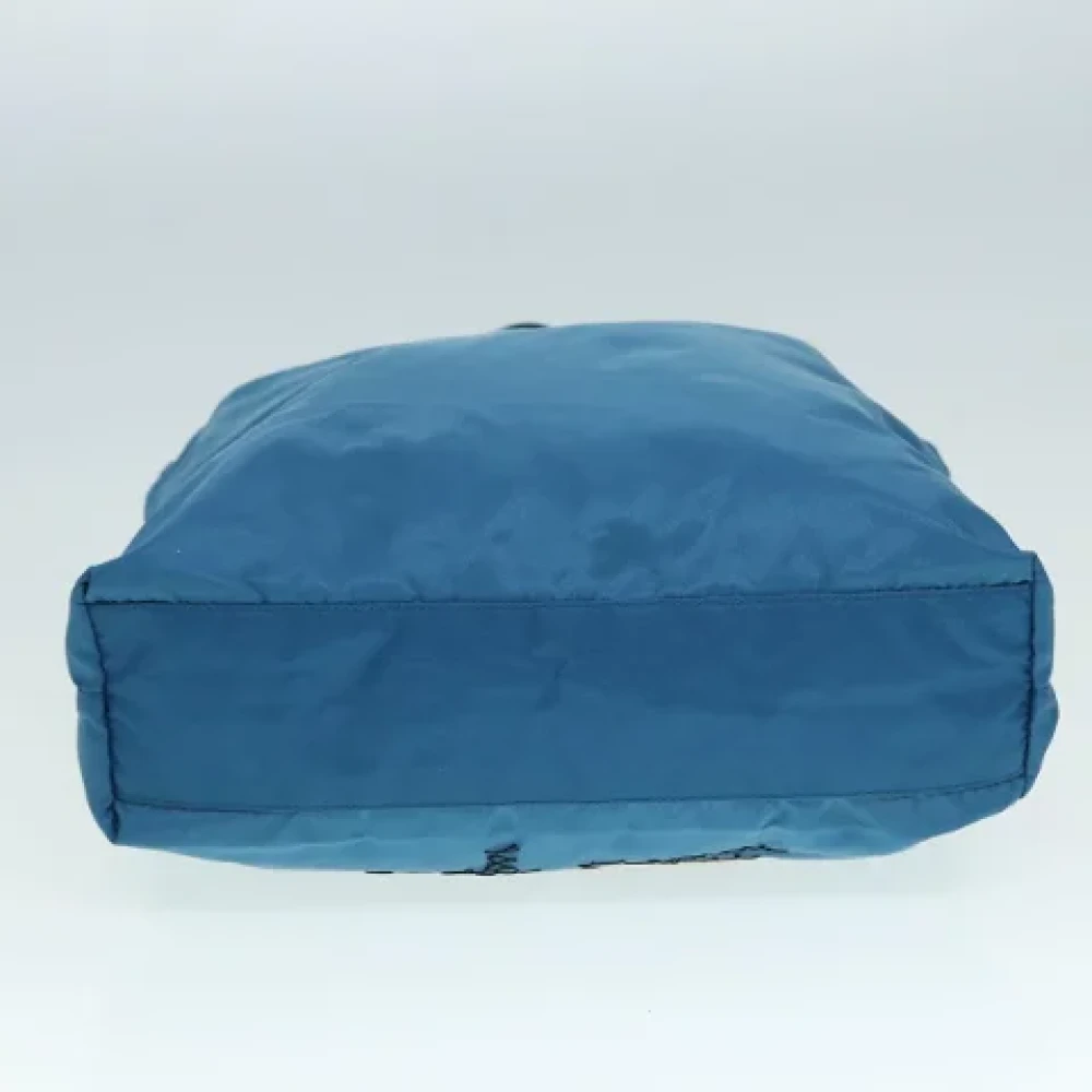 Prada Vintage Pre-owned Fabric totes Blue Dames