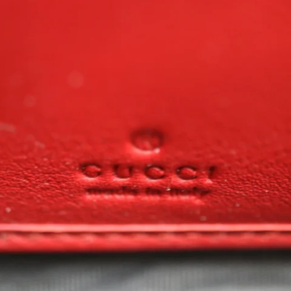 Gucci Vintage Pre-owned Leather wallets Red Dames