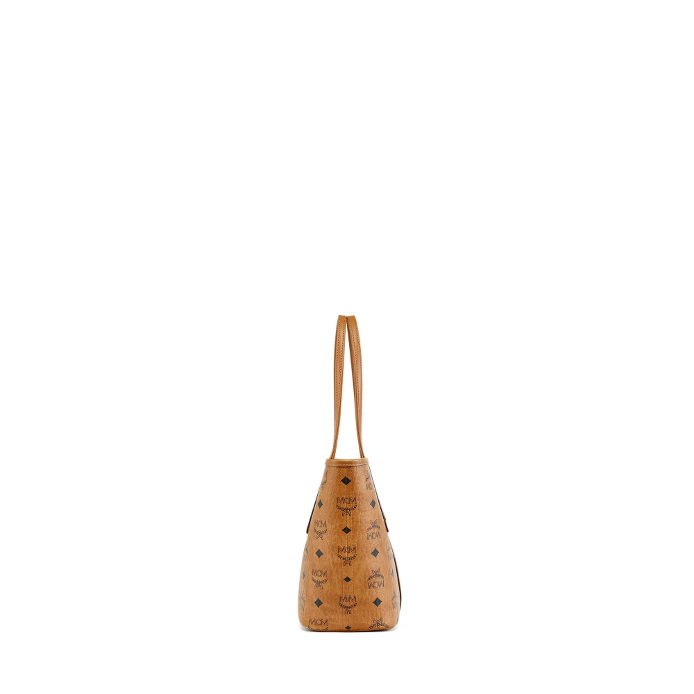 MCM Omkeerbare Liz Shopper in Visetos Brown Dames