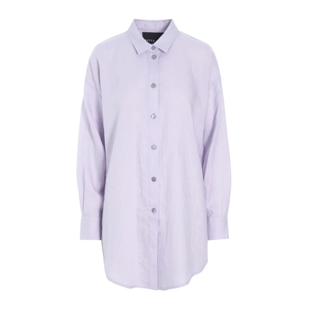 Bitte Kai Rand Airy Linen Shirt Soft Syringa Purple Dames
