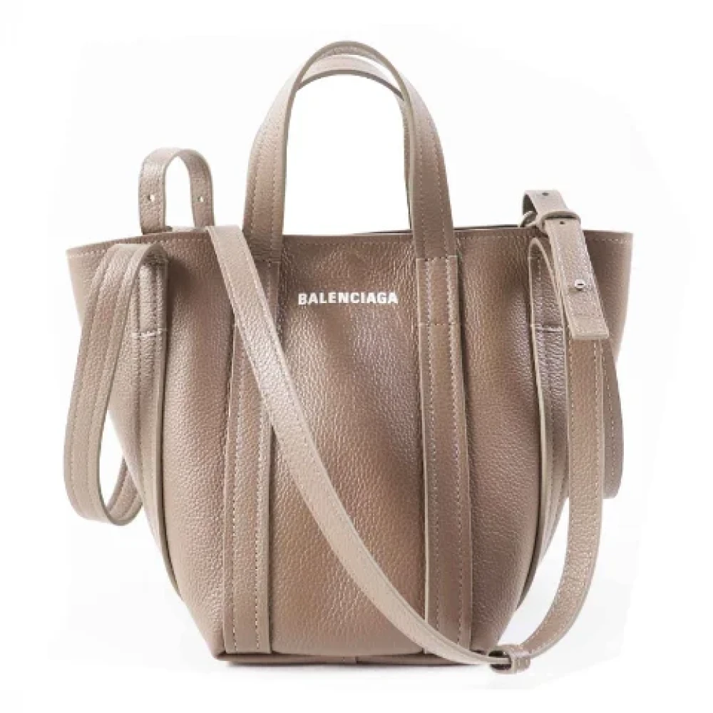 Balenciaga Vintage Pre-owned Leather handbags Gray Dames