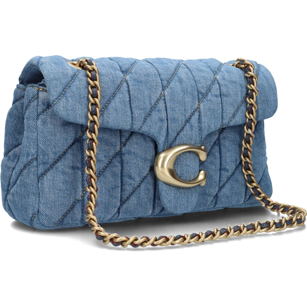 Coach Denim Schoudertas Tabby Stijl Blue Dames