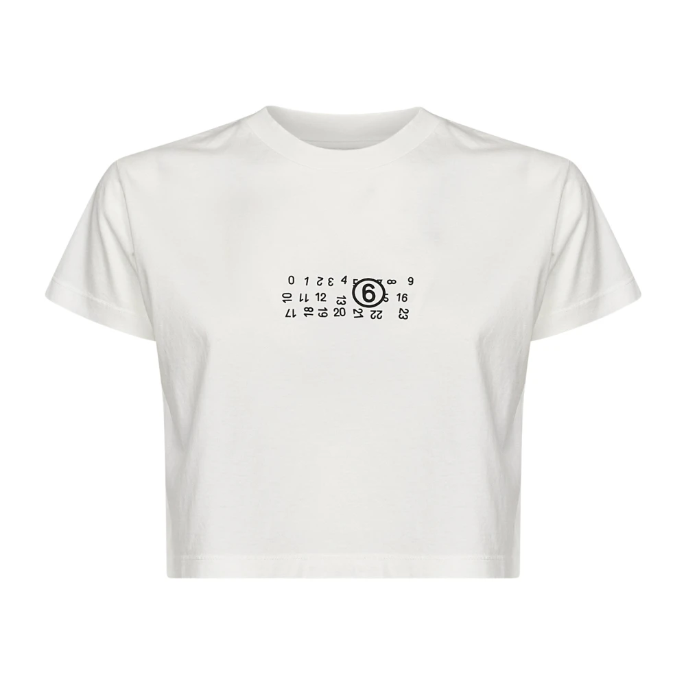 Mm6 Maison Margiela Damen Weiß Oberteile, Lgröße:
