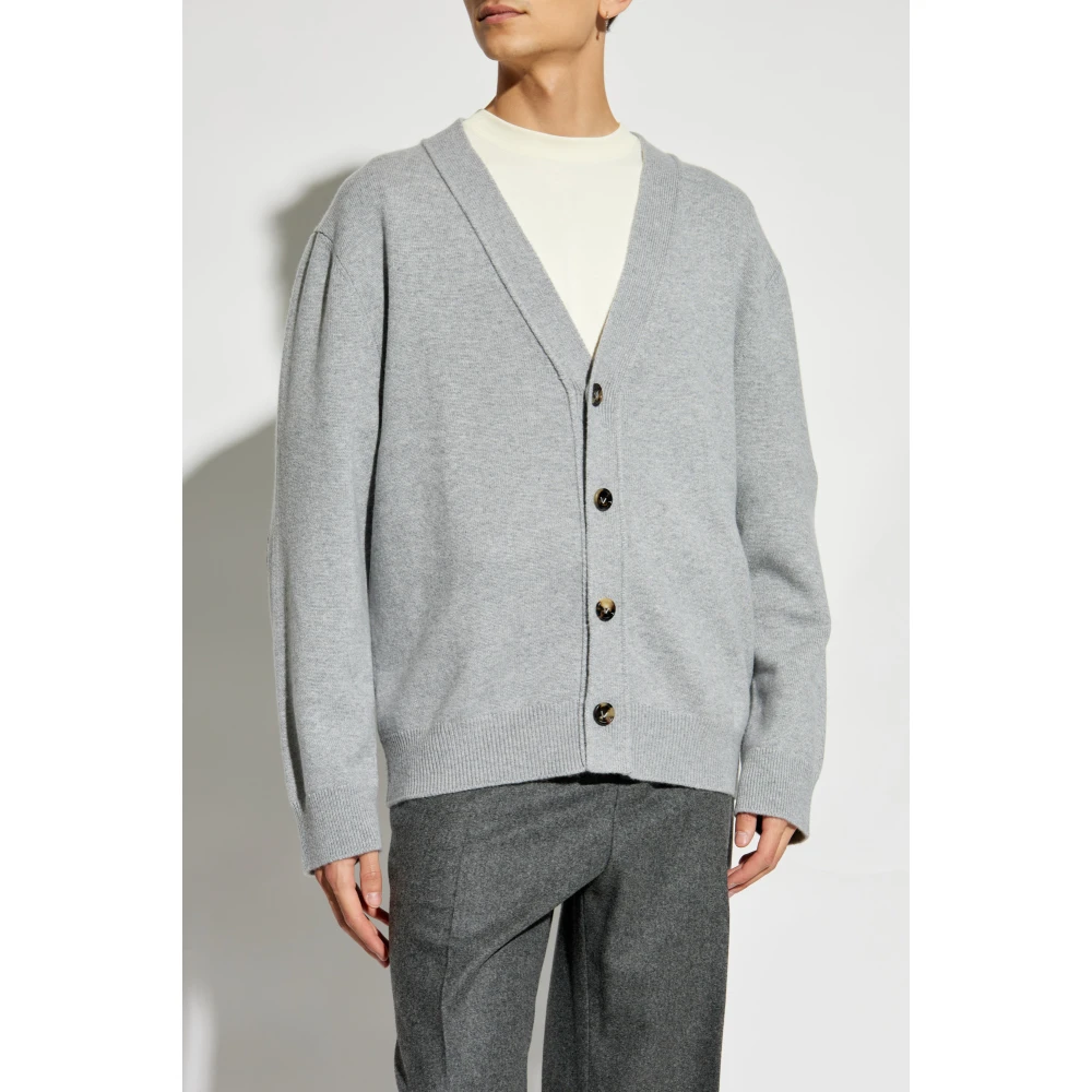 Bottega Veneta Knoop omhoog vest Gray Heren