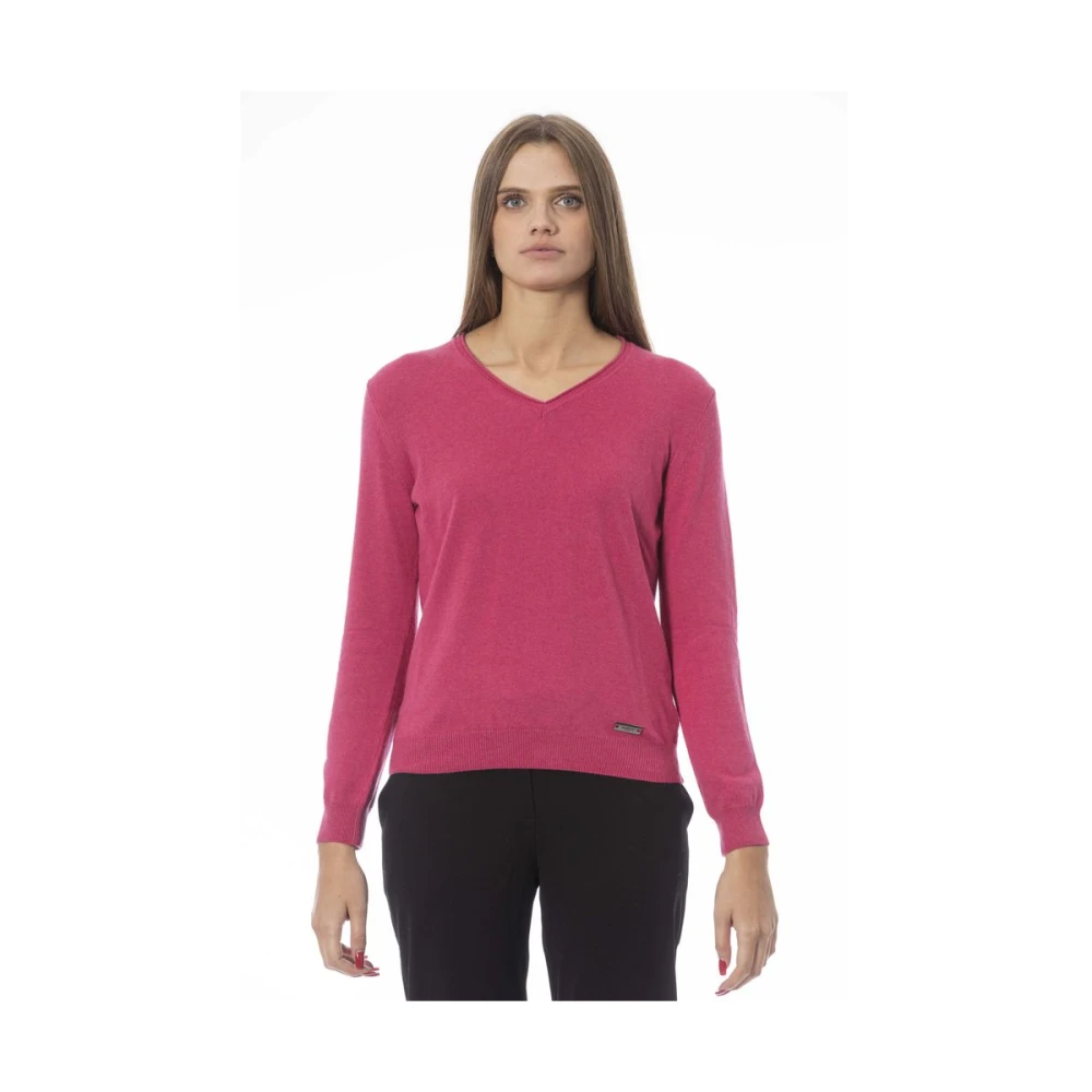 Knitwear > V-neck Knitwear - - Baldinini - Modalova