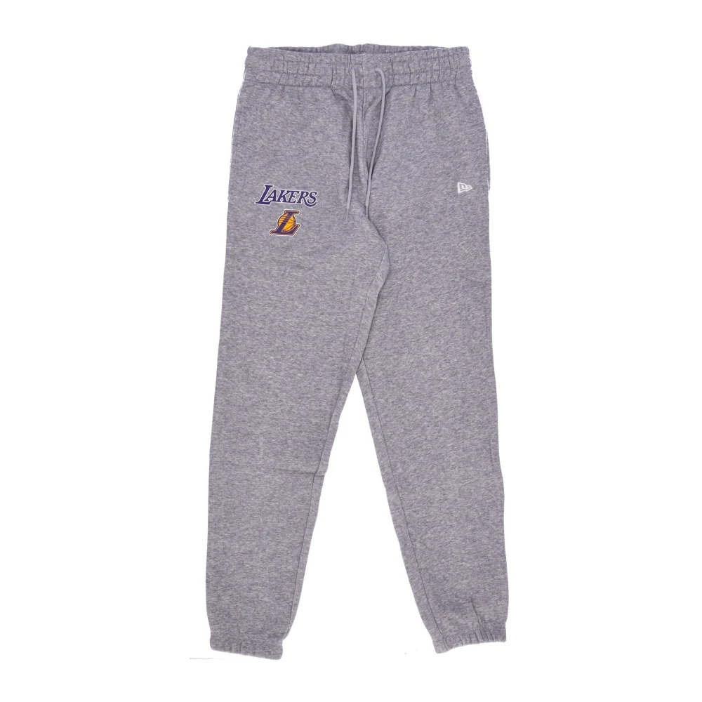 New Era Men's Gray Sweatpants, Xl, Nba Essential Jogger Tracksuit Trousers