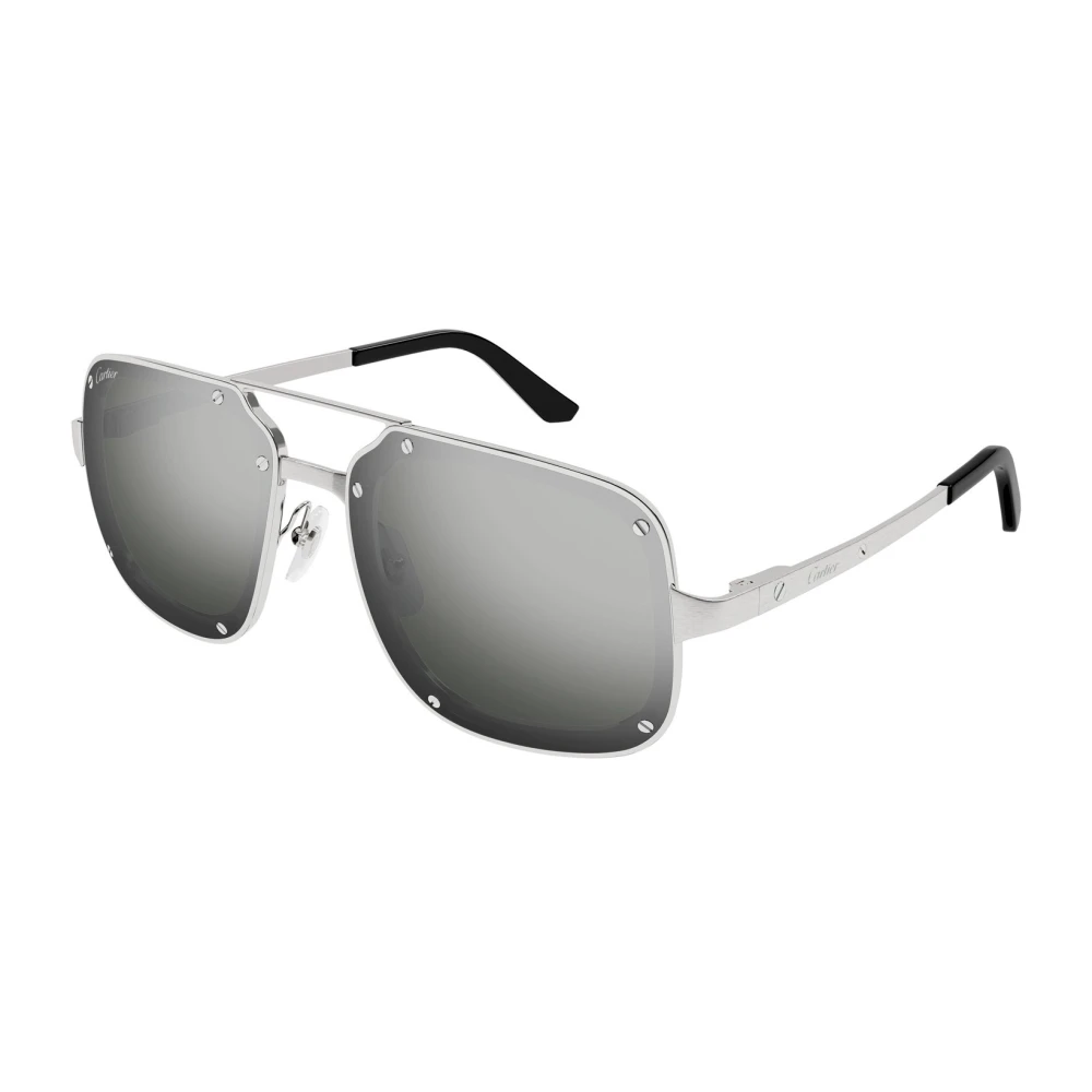 Cartier Men's Gray Sunglasses, 58 Mm, Santos Evolution Sunglasses