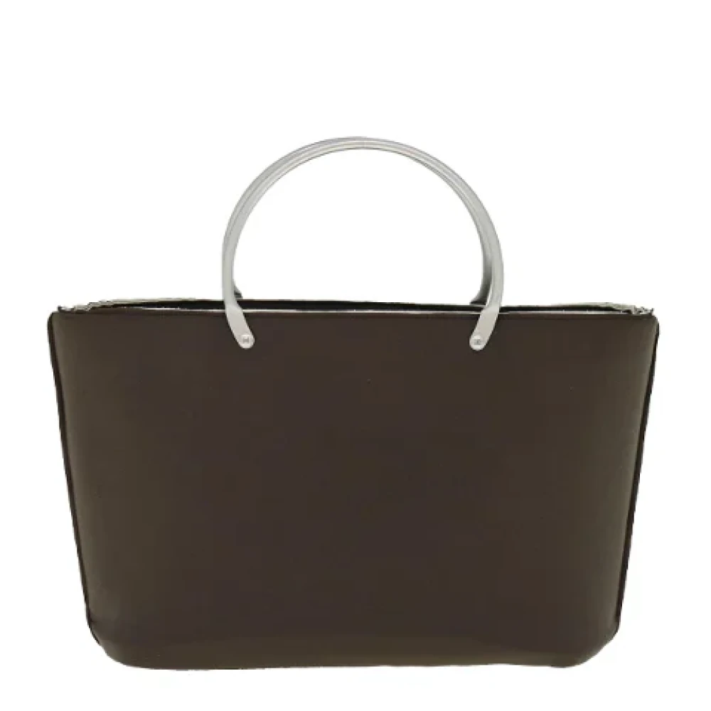Chanel Vintage Pre-owned Nylon handbags Brown Dames