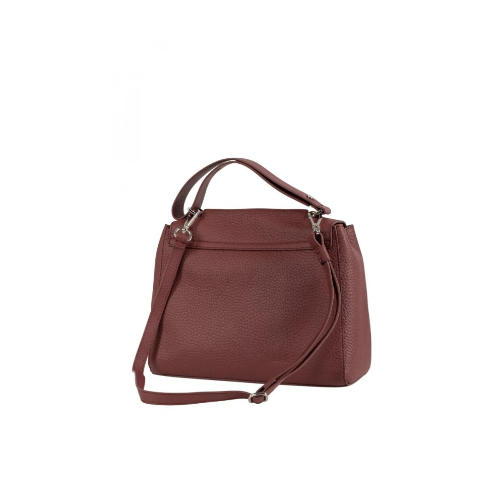Orciani Dames Leren Handtas Sveva Medium Brown Dames