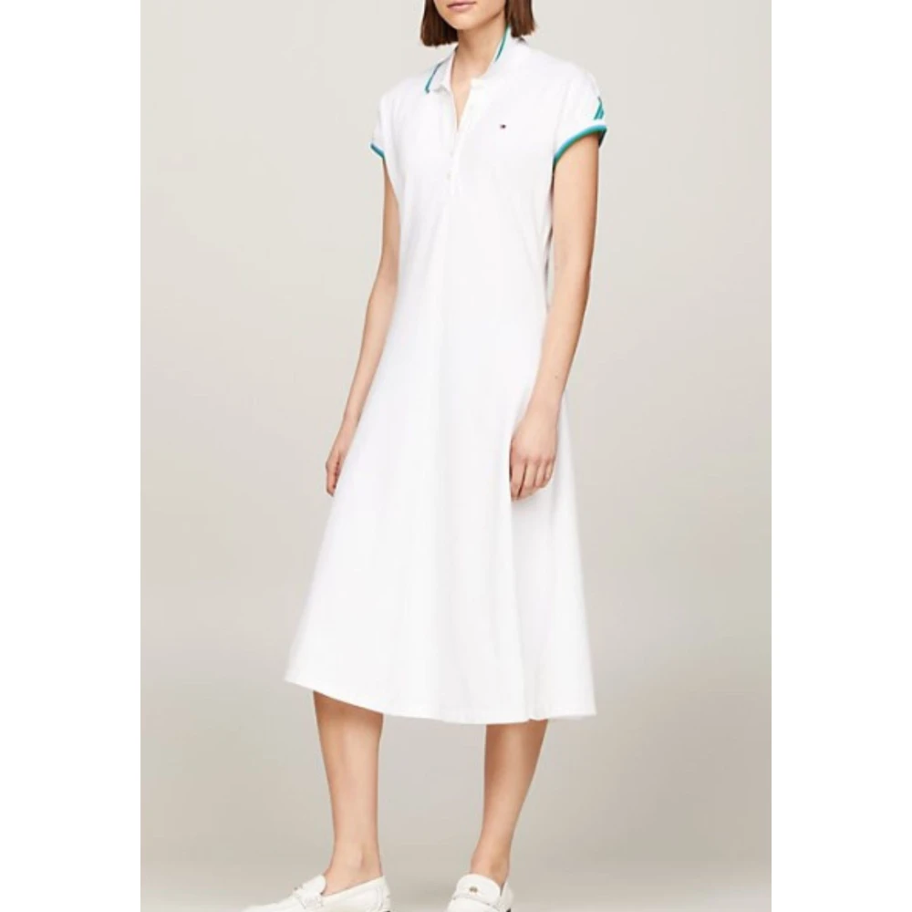 Tommy Hilfiger Polo Jurk voor Vrouwen White Dames