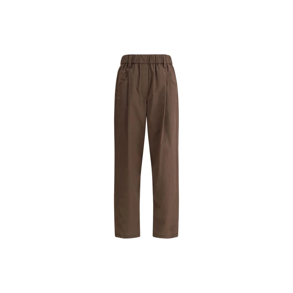 Trousers > Straight Trousers - - Brunello Cucinelli - Modalova