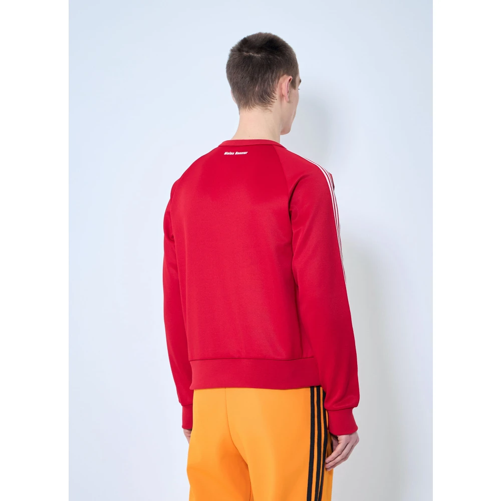 Adidas Logo Motif Crewneck Sweatshirt Red Heren