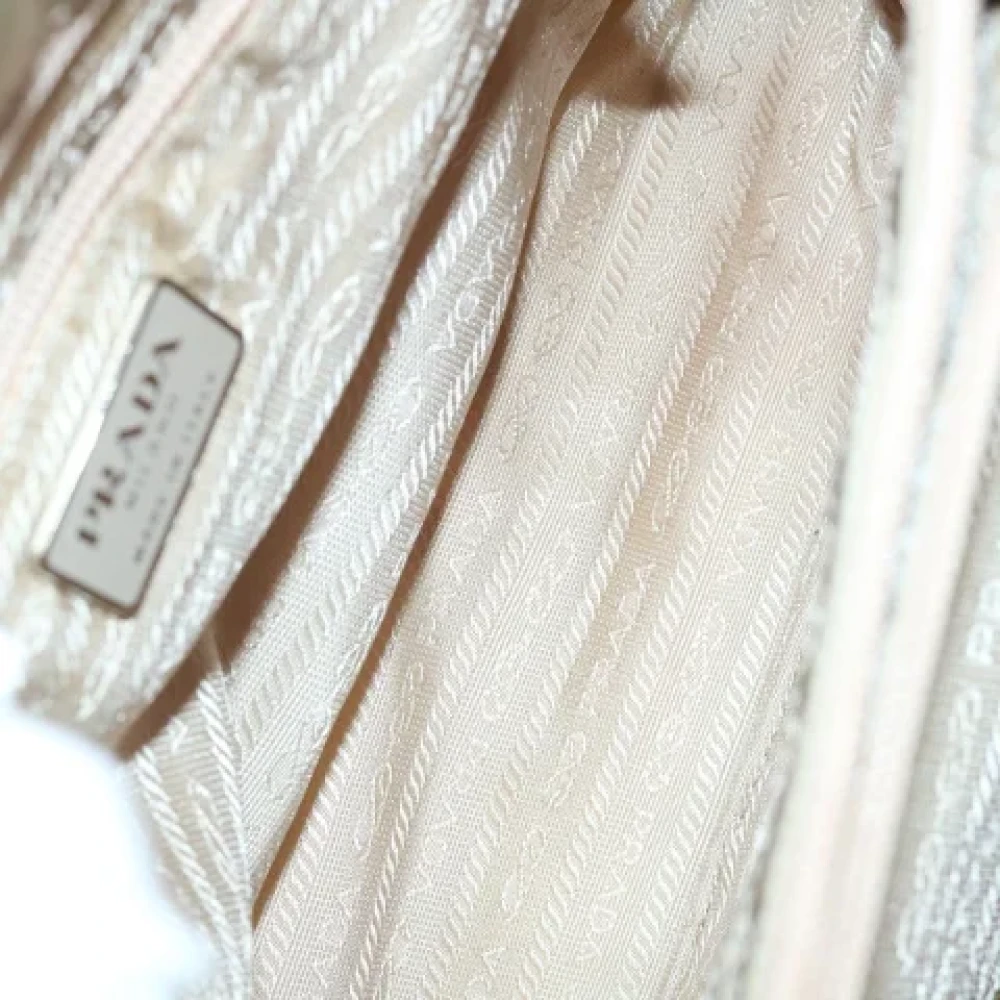 Prada Vintage Pre-owned Fabric prada-bags Beige Dames