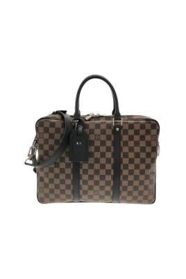 Pre-owned Damier Dokumentväska