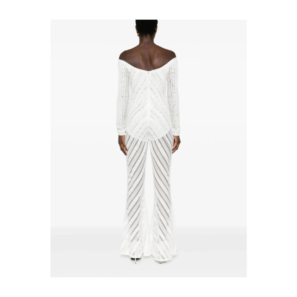 Charo Ruiz Ibiza Witte Natuurlijke Jumpsuit Zaray White Dames