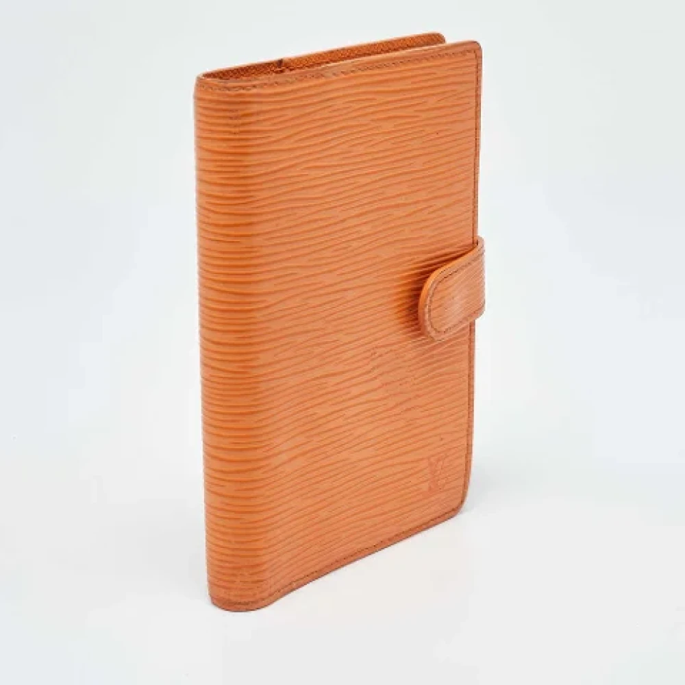Louis Vuitton Vintage Pre-owned Leather home-office Orange Dames