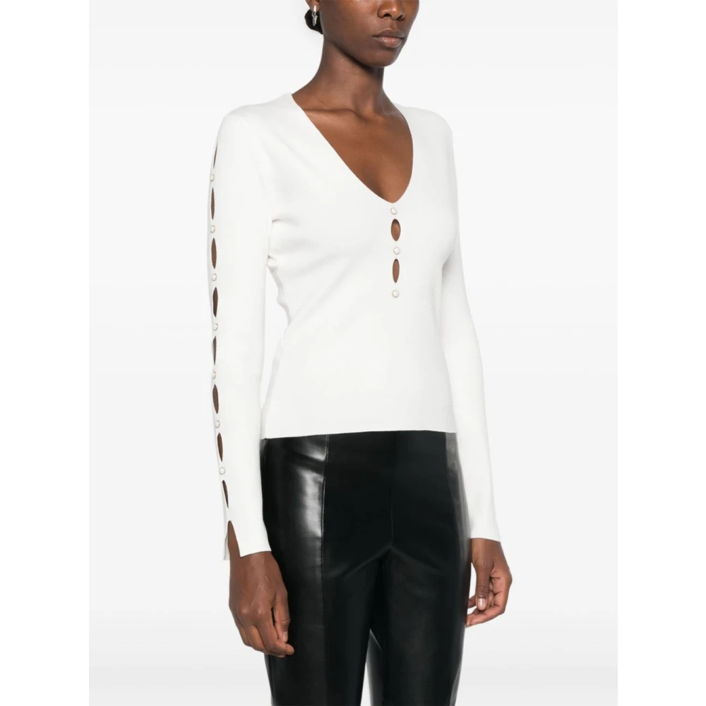 Twinset Witte Gebreide Top White Dames