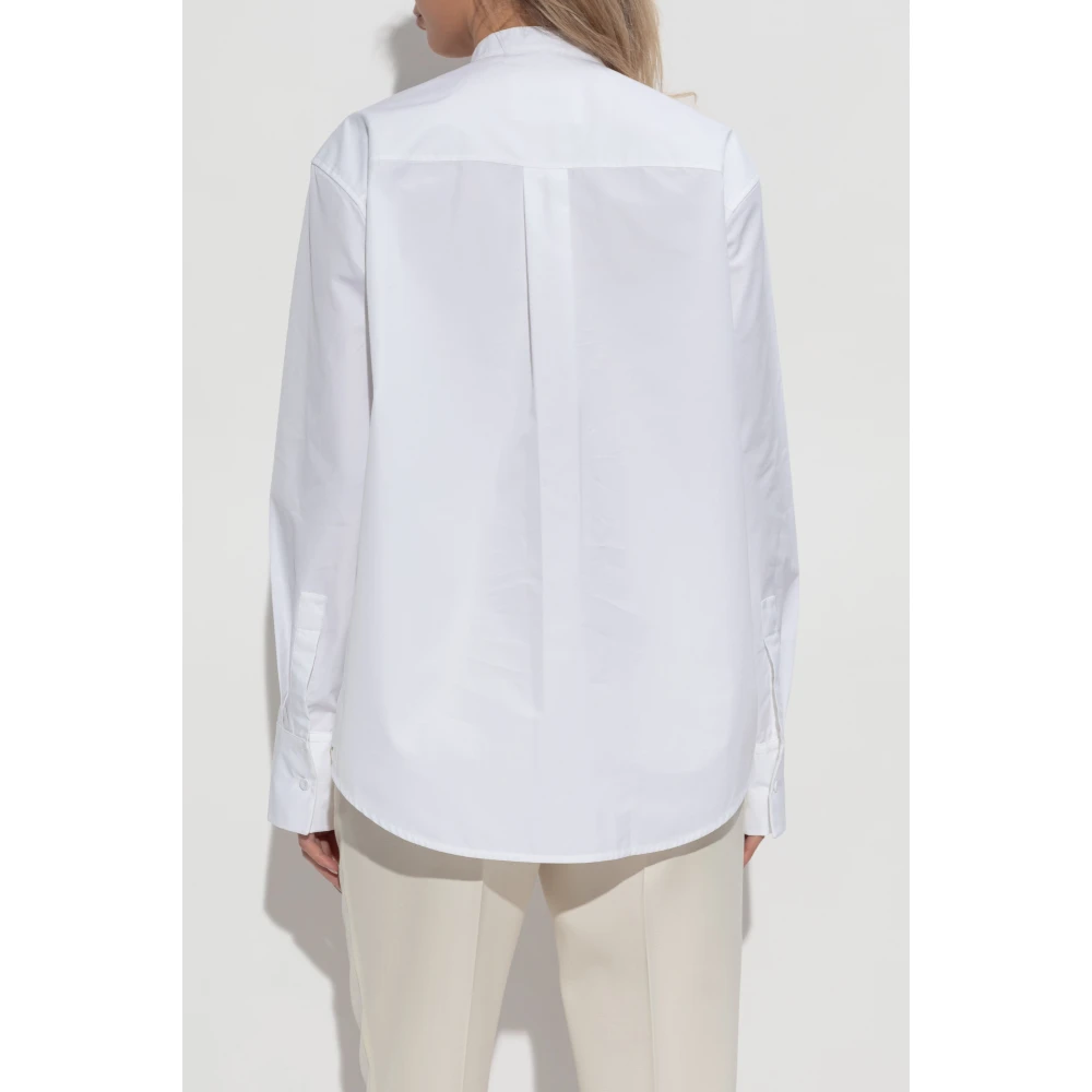 Jil Sander Blouse met jabot White Dames