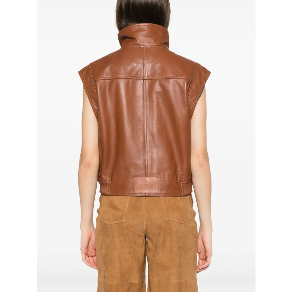 pinko Bruin Gebreide Kleding Ss25 Brown Dames