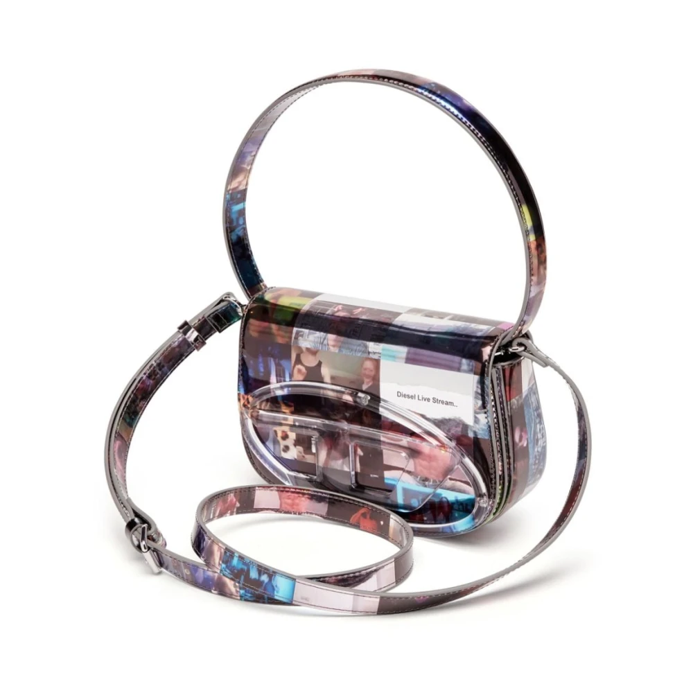 Diesel Ovale D Logo Plaque Schoudertas Multicolor Dames