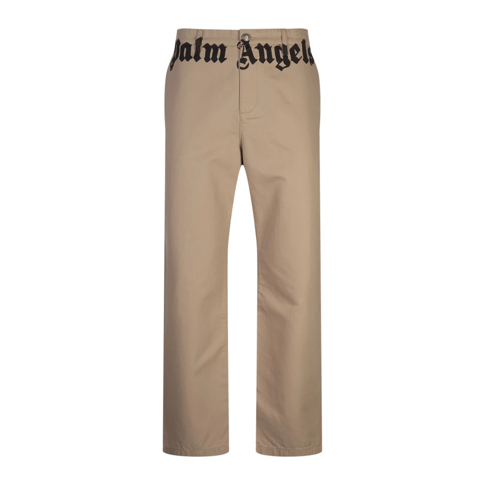 Palm Angels Slim-fit chino broek in bruin Brown Heren