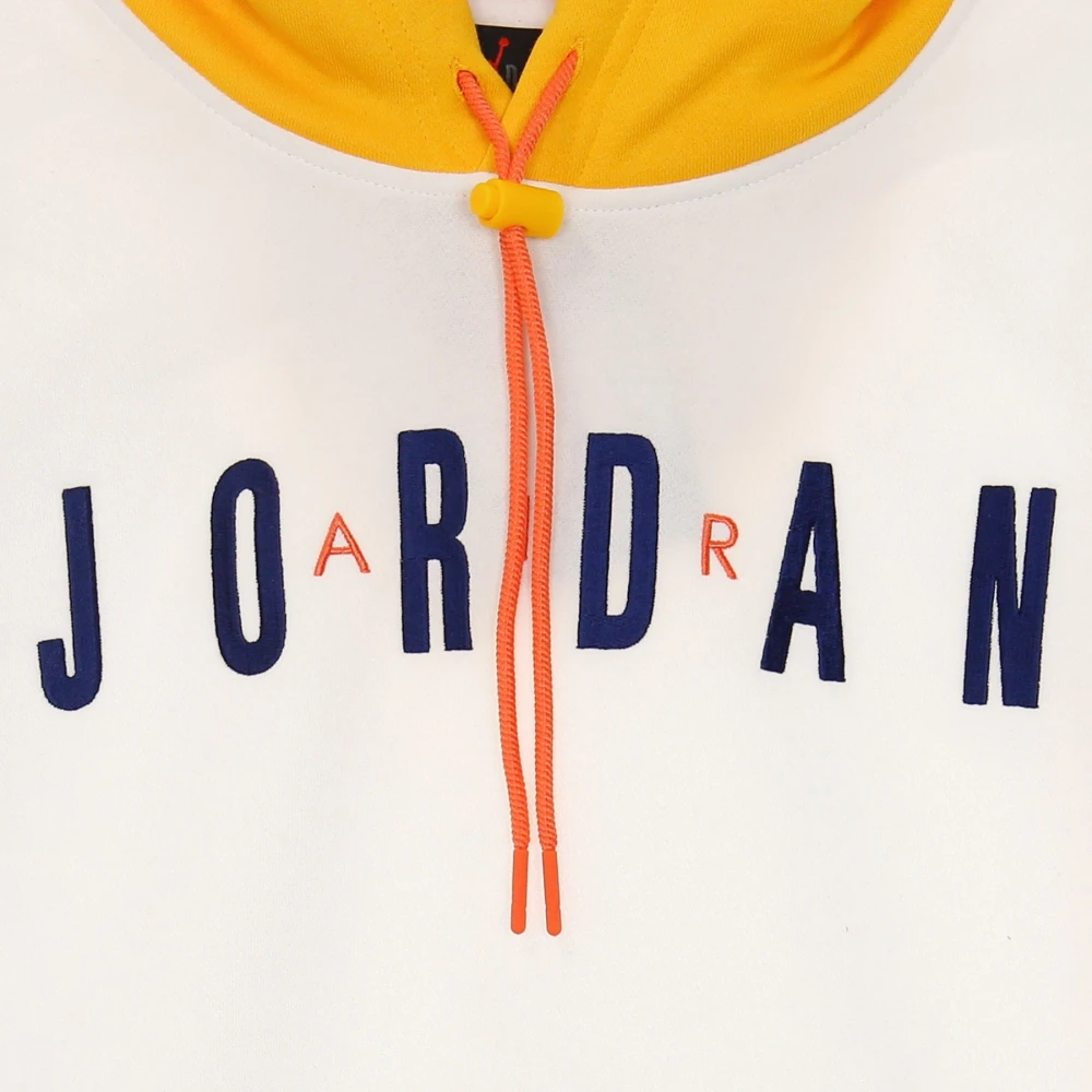 Jordan Air Graphic Hoodie in Wit Goud Multicolor Heren