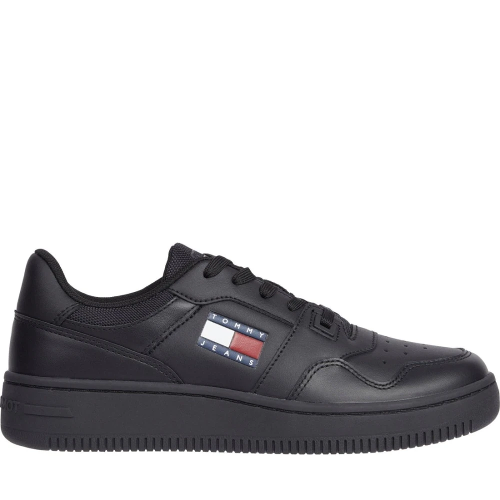 Tommy Jeans Women's Black Sneakers, 3 Uk, Retro Trainers For