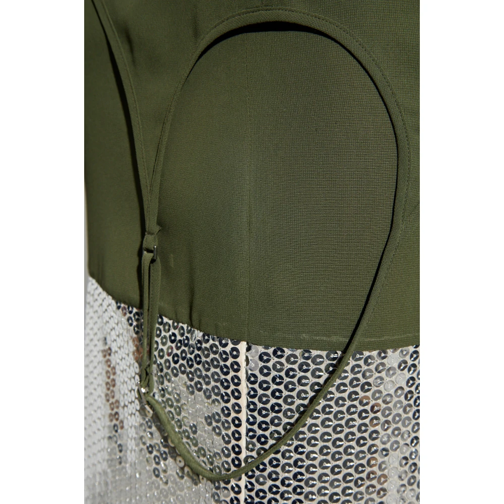 The Attico Pailletten rok Green Dames