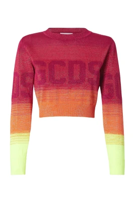 Lurex Degradé Cropped Sweater