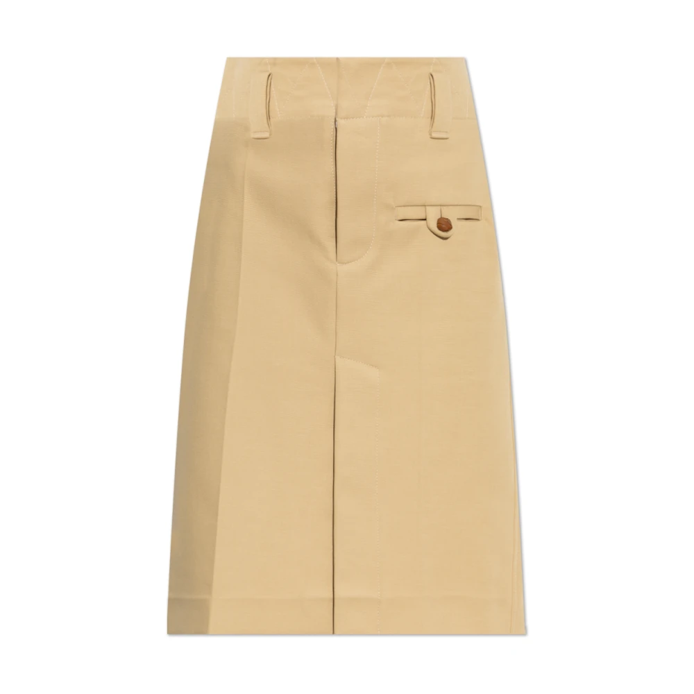 Bottega Veneta Rok met zakken Beige Dames