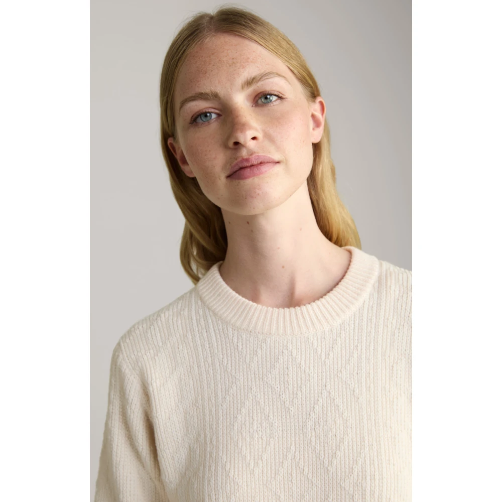 Joop! Gebreide Trui met Decoratief Patroon voor Vrouwen Beige Dames
